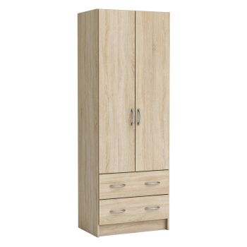 2-türiger Kleiderschrank 107862 Eiche