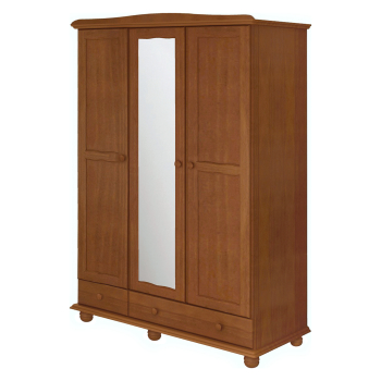3-türiger Kleiderschrank COPACABANA braun