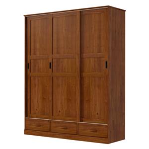 3-türiger Kleiderschrank ONIX braun