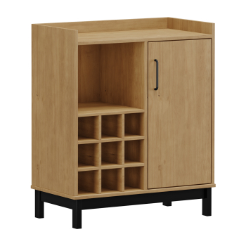 Barschrank MADRID Buche/Schwarz