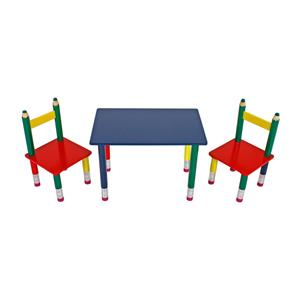 Kinderbesteck Tisch + 2 Stühle PASTELKY