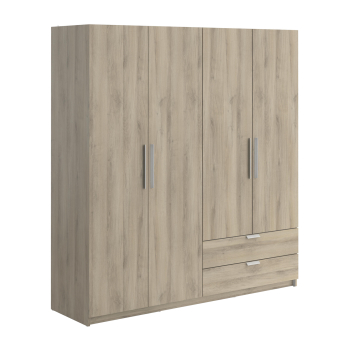 4-türiger Kleiderschrank GLORY 2 Eiche
