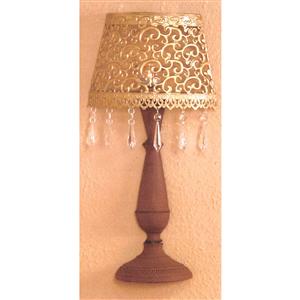 Dekorative Wandlampe aus Metall gold/braun