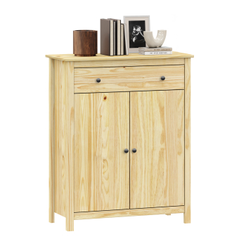 Komoda 2 dveře + zásuvka TORINO kovové úchytky