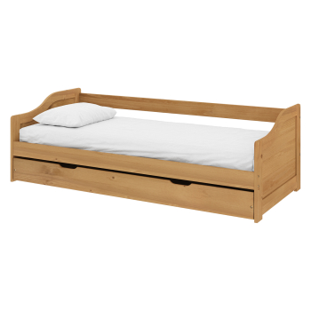 Einzelbett mit Zusatzbett LAURA Wachs