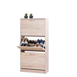 Schuhregal LINZ 3 Nischen Eiche