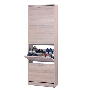Schuhregal LINZ 4 Nischen Eiche