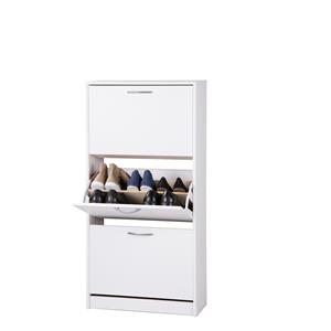 Schuhregal LINZ 3 Nischen weiß